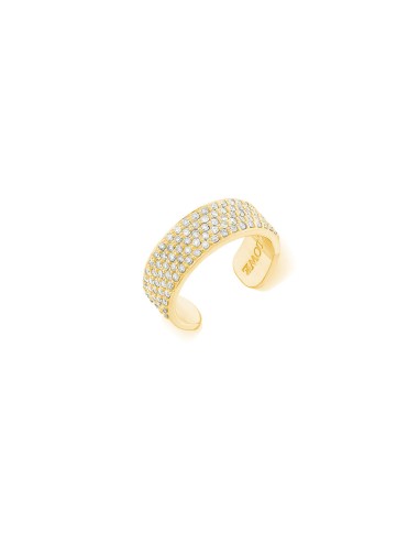 14k Gold Mini Diamond Cuff Ring en ligne