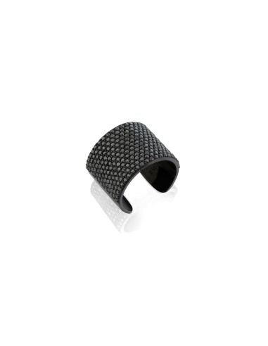 Black Diamond Wide Cuff Ring Les êtres humains sont 