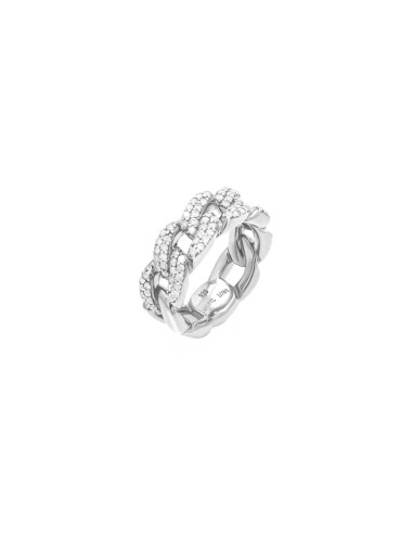 Diamond Curb Chain Link Ring la chaussure