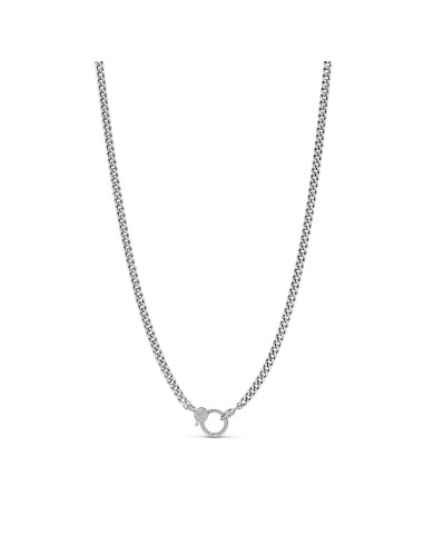 Long Curb Chain Necklace with Diamond Claw Clasp - 36" vente chaude votre 