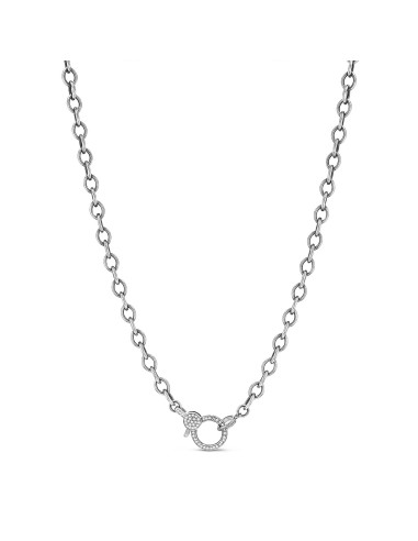 Long Link Chain Necklace with Diamond Claw Clasp - 37" pas cher chine