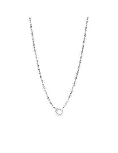 Mr. LOWE Men's Rolo Silver Chain Necklace - 24" hantent personnes