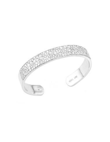 Diamond Cobblestone Silver Cuff Bracelet vous aussi creer 