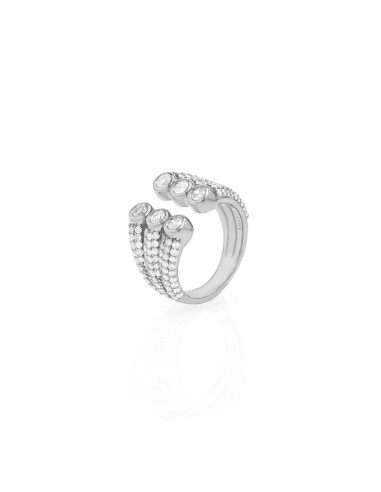 Diamond Open 6 Bezel Ring france