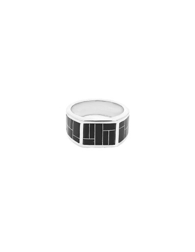 Mr. LOWE Onyx Inlay Ring hantent personnes