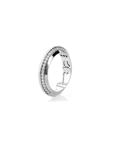 Knife Edge Silver & Diamond Ring with Icon Gallery vous aussi creer 