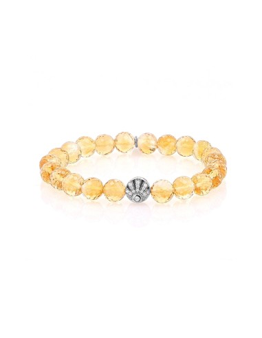 Cuties Icon Bracelet - Citrine with Diamond Sunrise Bead de France