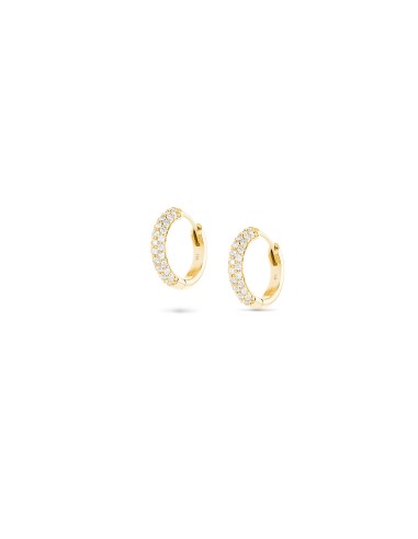 14k Diamond Huggie Hoop Earrings - 15mm commande en ligne