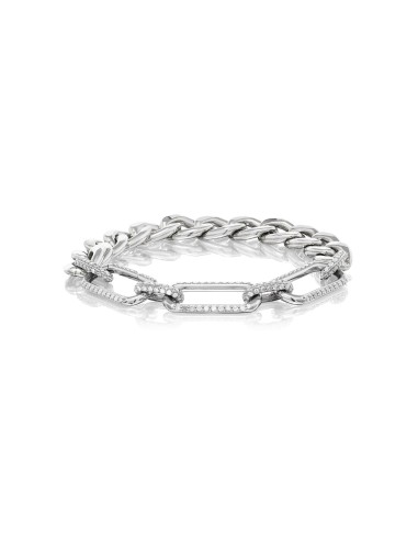 Diamond Gwyneth Links on Chunky Curb Bracelet shop