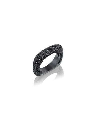 Square Black Diamond Ring du meilleur 