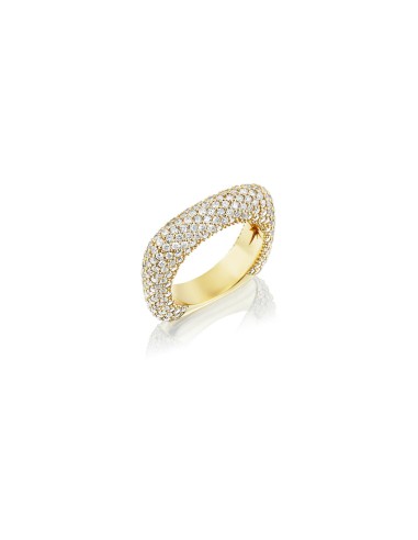 14k Gold Square Diamond Ring de la marque