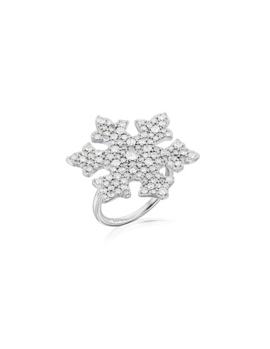 Diamond Cobblestone Snowflake Ring de l' environnement