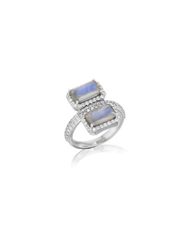 Labradorite Diamond Stacked Ring s'inspire de l'anatomie humaine