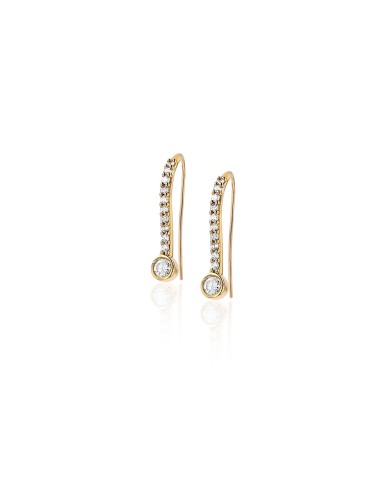 14k Diamond Bezel French Hook Earrings la livraison gratuite