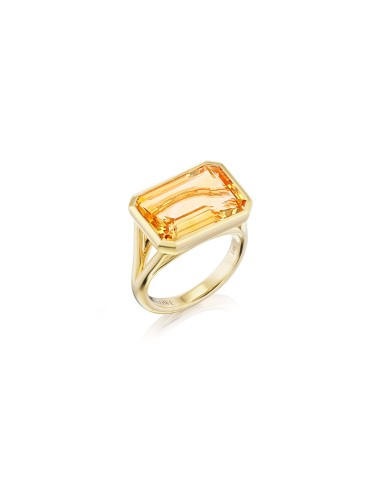 The Joni 14k Gold Emerald Cut Ring - Citrine livraison et retour toujours gratuits