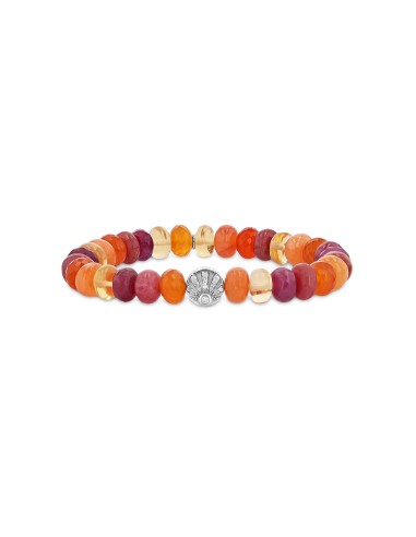 Cuties Icon Bracelet - Sunset Mix Gemstones with Diamond Sunrise Bead en linge