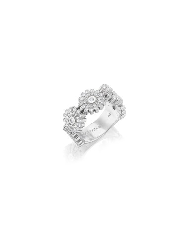 Diamond Flower Power Daisy Band Ring Comparez plus de prix