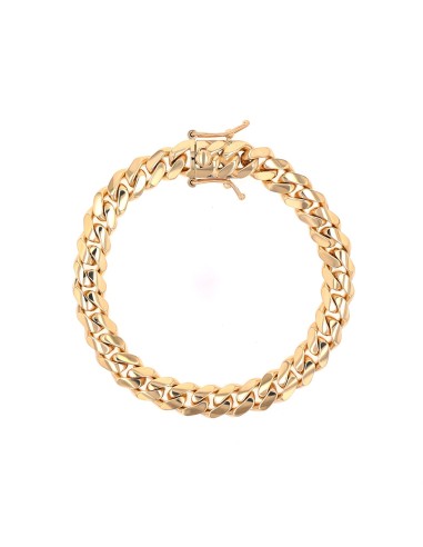 Mr. LOWE Men's 14k Miami Curb Chain Bracelet le des métaux précieux