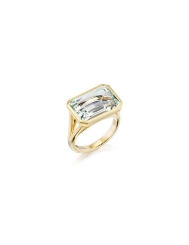 The Joni 14k Gold Emerald Cut Ring - Prasiolite hantent personnes