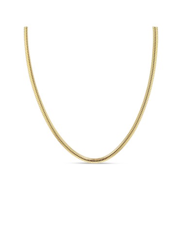 14k Gold Skinny Tubogas Flexible Chain Necklace - 18" meilleur choix