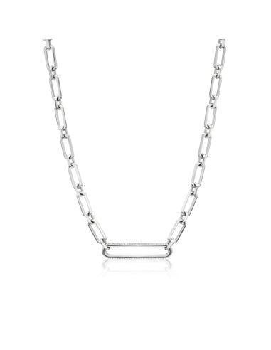 Diamond Paperclip Connector on Gwyneth Necklace - 18" solde