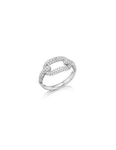 Curved Diamond Paperclip Ring Venez découvrir notre 