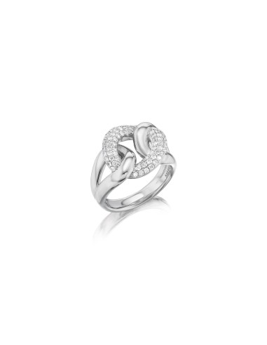 Love Knot with Diamond Center Ring basket pas cher