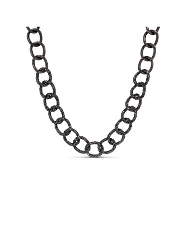 Black Diamond London Link Necklace - 17" de pas cher