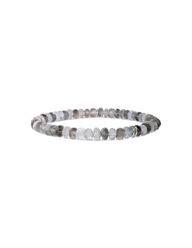 Moss Aquamarine Mini Bracelet with 1 Diamond Donut - 5mm meilleur choix