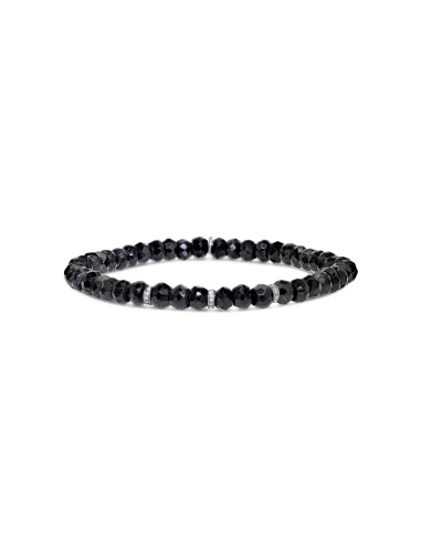 Spinel Mini Bracelet with 3 Diamond Rondelles - 5mm des créatures d'habitude