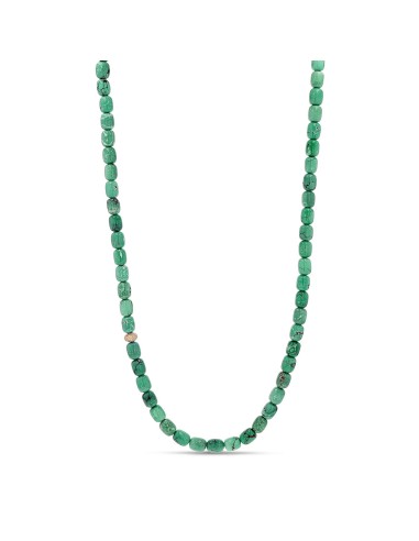 14k Turquoise Barrel Strung Necklace with Diamond Donut "One of a Kind" suggérées chez