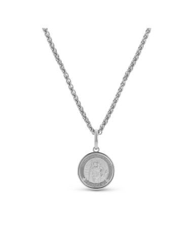 Mr. LOWE Men's St. Christopher Pendant on Wheat Chain Necklace - 24" Venez découvrir notre 