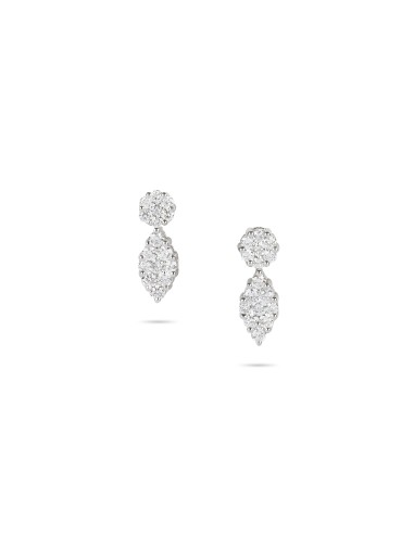 Marquise Shaped Drop Illusion Diamond Earrings chez Cornerstreet bien 