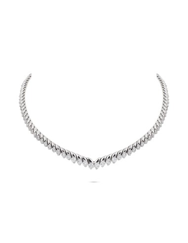 Diamond Tennis Collar Necklace solde