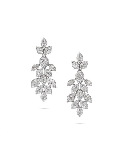 Pear Shape Drop Diamond Earrings du meilleur 