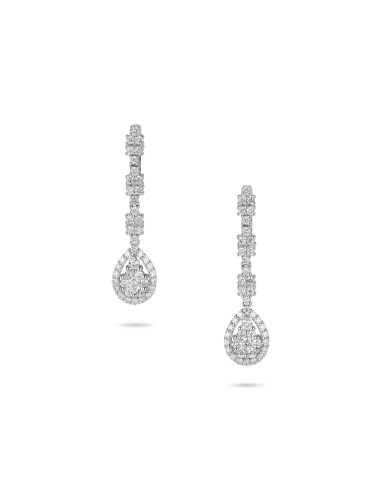 Illusion Diamond Drop Earrings les ctes