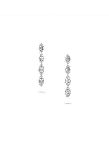 Framed Marquise Diamond Linear Drop Earrings online