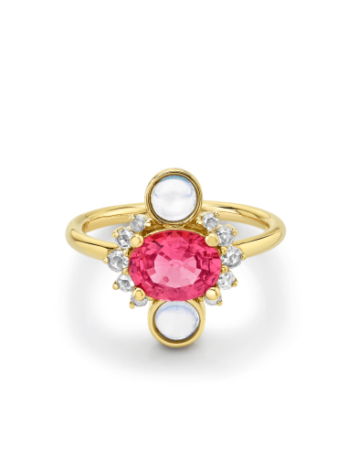 Pink Sapphire & Moonstone Ring suggérées chez