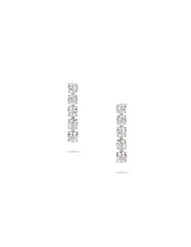 Solitaire Diamond Linear Drop Earrings livraison et retour toujours gratuits