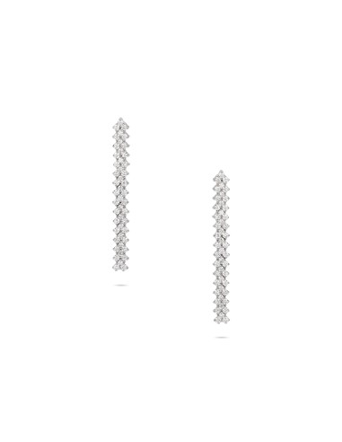 Diamond Linear Drop Earrings soldes