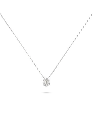 Floral Diamond Pendant Necklace chez Cornerstreet bien 