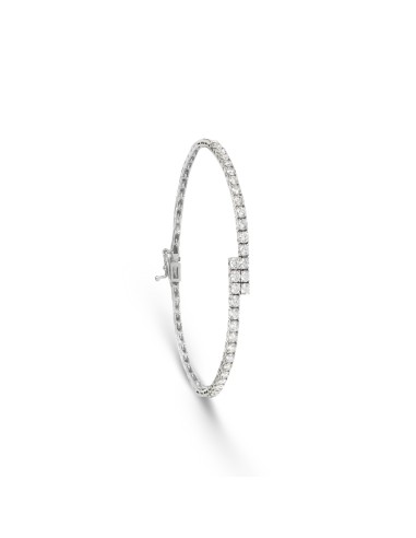 Overlapping Diamond Tennis Bracelet destockage