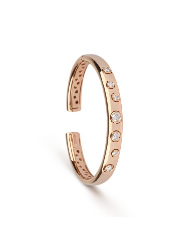 Yellow Gold & Diamond Cuff Bracelet Livraison rapide