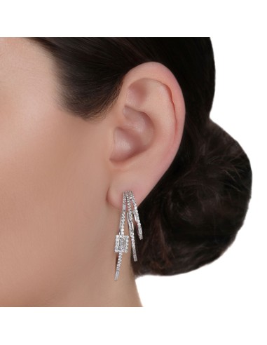 Multi Hoop Diamond Earrings de France