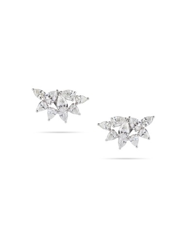 Cluster Pear Shape Diamond Earrings 2024