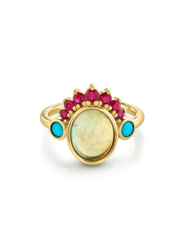 Ruby & Opal Headdress Ring online