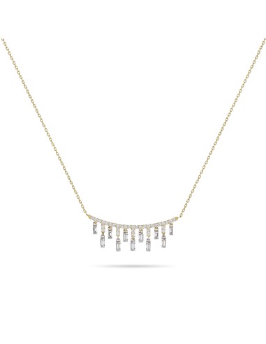 Baguette Drops Necklace Comparez et commandez 