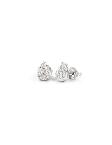 Illusion Diamond Pear Stud Earrings en ligne