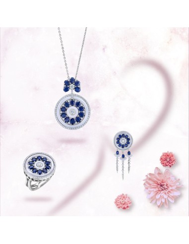 Sapphire & Diamond Medallion Style Necklace prix pour 