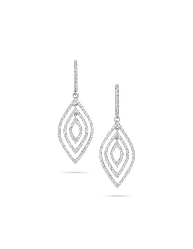 Multi Layered Diamond Dangled Earrings des créatures d'habitude